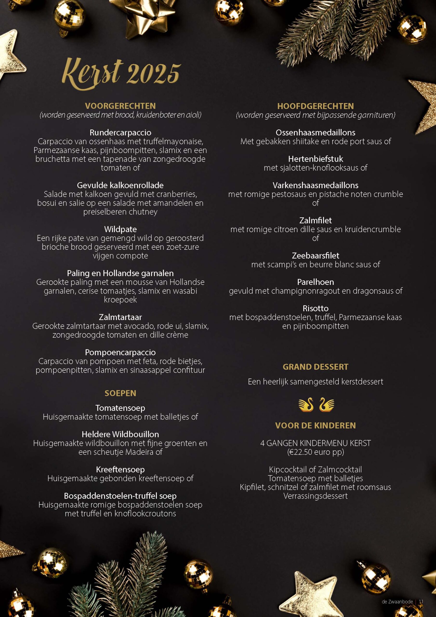Kerst menu